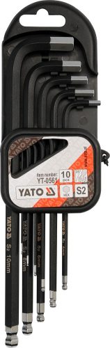 YATO Sada kľúčov imbus s guličkou 10 ks extradelší (YT-0561)