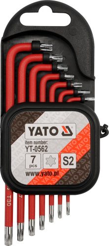 YATO Sada kľúčov TORX s otvorom 7 ks (YT-0562)