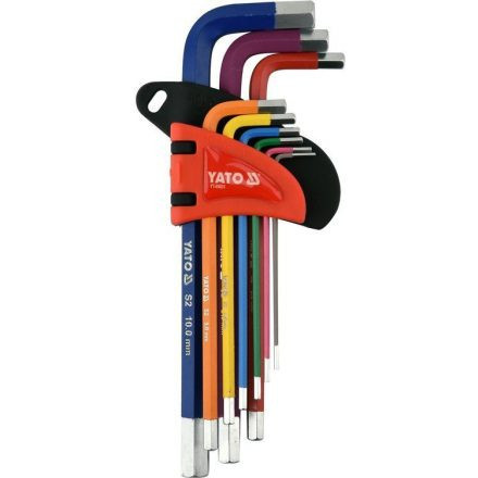 YATO 9KS DLHÝ SÚPRAVA HEX KĽÚČOV 1,5-10MM (YT-05631)