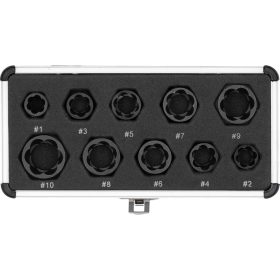   YATO Sada 10 krátkych skrutkovacích hlavíc na demontáž skrutiek (YT-060311)