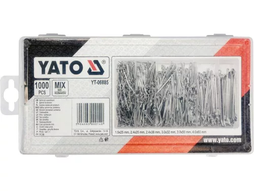 YATO Sada závlačiek rôznych veľkostí, 1000 ks. (YT-06885)