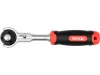 YATO Flexibilná račňa s otočnou guľovou hlavou 1/4" – 72 zubov, 145 mm (YT-07200)