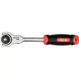   YATO Flexibilná račňa s otočnou guľovou hlavou 1/2" – 72 zubov, 255 mm (YT-07202)