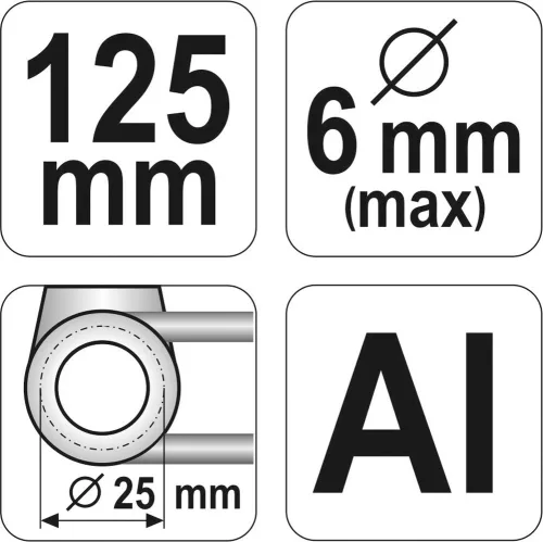 YATO Ohýbačka kovových rúrok 125mm (YT-0813)