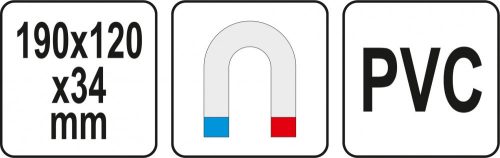 YATO Magnetický organizér na drobné elementy 190x120x34mm (YT-08320)