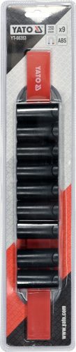 YATO Plastová lišta s magnetickým držiakom pre 9 YATO skrutkovačov 350 x 50 x 40 mm (YT-08353)
