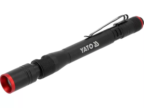 YATO Akumulátorové LED servisné pero 500 lm so zoomom a klipom (YT-085144)