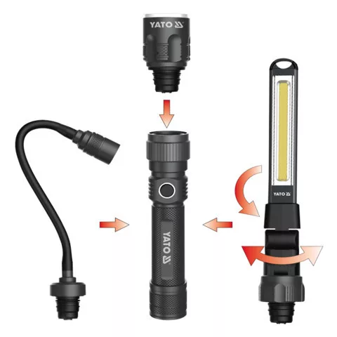 YATO dielenská lampa 3v1  380LM (YT-08521)