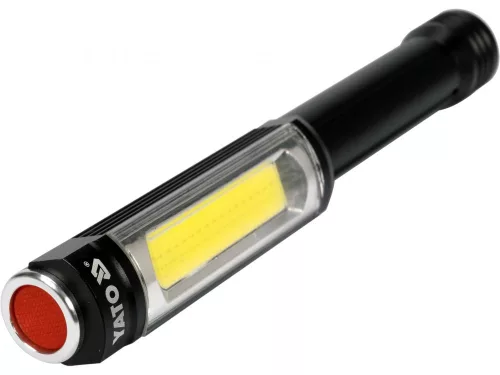 YATO LED kontrolná lampa; napájanie 3x AA batériami, 400/170 Lm, 3 režimy (YT-08522)
