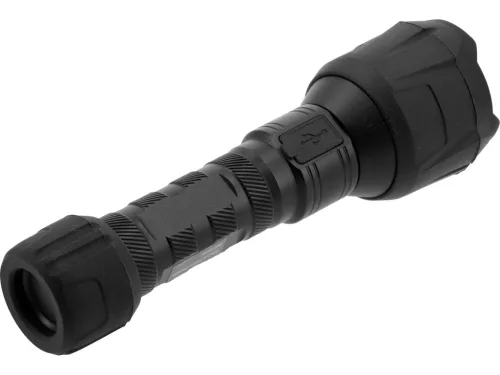 YATO Akumulátorová LED baterka 1000 lm s USB-C nabíjaním a pogumovaným hliníkovým telom (YT-085614)
