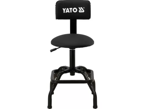 YATO otočná dielenská stolička s nastaviteľnou výškou a operadlom (YT-08785)