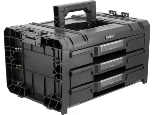 YATO Mobilný box s tromi zásuvkami – systém S1/S12 (YT-08974)