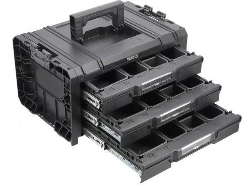 YATO Mobilný box s tromi zásuvkami – systém S1/S12 (YT-08974)