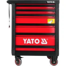   YATO Skrinka dielenská pojazdná 6 zásuviek červená (YT-0902)