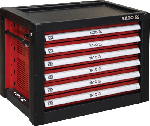 YATO Skrinka dielenská 6 zásuvky 690x465x535mm červená (YT-09155)
