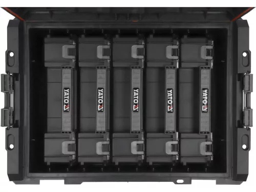YATO SYSTÉMOVÝ BOX NA NÁRADIE S ORGANIZÁTORMI 5KS (YT-09163)