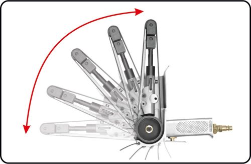 YATO Pneumatická pásová brúska 20x520mm (rozmer pásu) (YT-09742)
