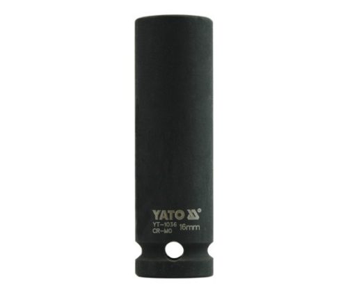 YATO Nadstavec 1/2" rázový šesťhranný hlboký 16 mm CrMo (YT-1036)