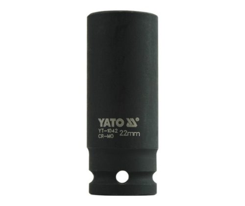YATO Nadstavec 1/2" rázový šesťhranný hlboký 22 mm CrMo (YT-1042)