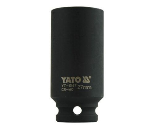 YATO Nadstavec 1/2" rázový šesťhranný hlboký 27 mm CrMo (YT-1047)