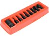 YATO Sada rázových skrutkovacích bitov YATO SPLINE M6-M18 + 1/2" 6-bodový adaptér 9 ks (YT-10663)