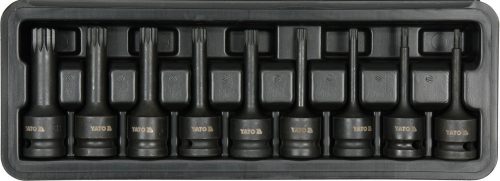 YATO 9 ks sada bitov 1/2" (YT-10691)