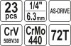 YATO Gola sada 1/4" 23 ks (YT-14451)