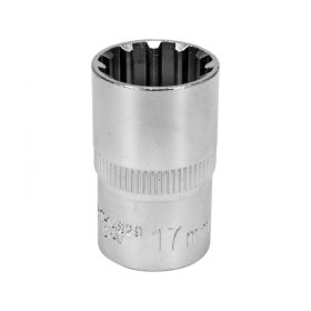   YATO Drážkovaná objímka 17 mm 1/2" 38 mm blister (YT-14829)