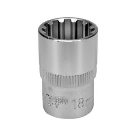   YATO Drážkovaná hlava YATO 1/2" M18 x 38 mm CrV (YT-14830)