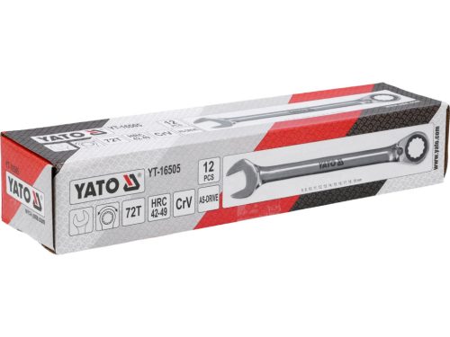 YATO SADA KOMBINOVANÝCH KĽÚČOV S RÁČŇOU, 12 KS.(YT-16505)