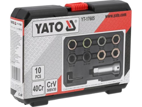 YATO SÚPRAVA NA OPRAVU ZÁVITOV HNACIEHO HRIADEĽA, 10 KS (YT-17605)