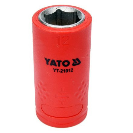 YATO IZOLOVANÁ ŠESTIHRANNÁ ZÁSUVKA 12MM 3/8" VDE (YT-21012)