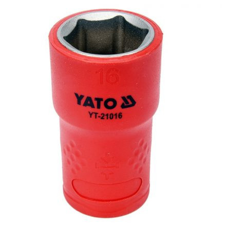 YATO IZOLOVANÁ ŠESTIHRANNÁ ZÁSUVKA 16MM 3/8" VDE (YT-21016)