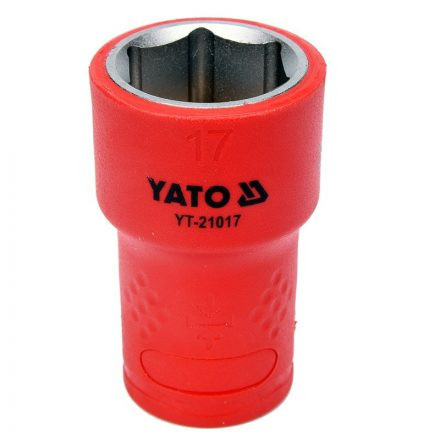 YATO IZOLOVANÁ ŠESTIHRANNÁ ZÁSUVKA 17MM 3/8" VDE (YT-21017)