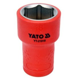   YATO Dielektrická zásuvka M18 , 3/8″, 47/30 mm, VDE do 1000 V (YT-21018)