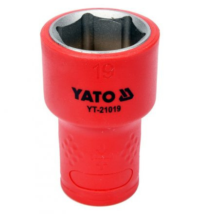 YATO IZOLOVANÁ ŠESTIHRANNÁ ZÁSUVKA 19MM 3/8" VDE (YT-21019)