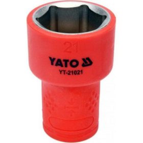   YATO IZOLOVANÁ ŠESTIHRANNÁ ZÁSUVKA 21MM 3/8" VDE (YT-21021)