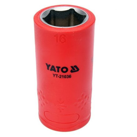 YATO IZOLOVANÁ ŠESTIHRANNÁ ZÁSUVKA 16MM 1/2" VDE (YT-21036)