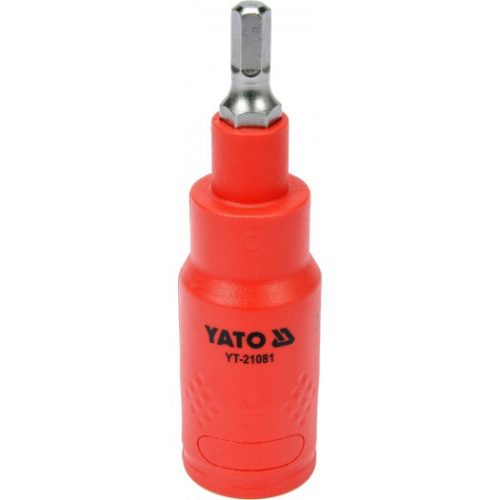 YATO IZOLOVANÁ Hlavica nástrčná s predĺženým HEX pohonom 3/8" 5 mm VDE (YT-21081)
