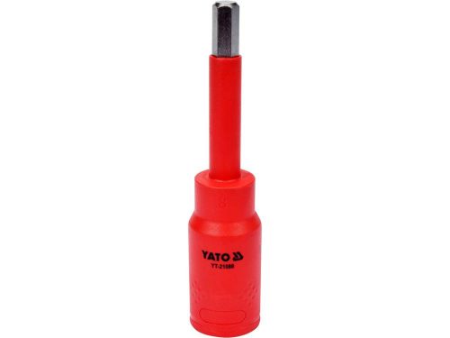 YATO Dielektrická hlavica so skrutkovacím nadstavcom HEX 1/2" H8 x 120 mm VDE do 1000 V (YT-21088)