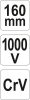 YATO Kliešte štípacie bočné 160mm VDE (1000V) (YT-21158)