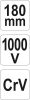 YATO Kliešte štípacie bočné 180mm VDE (1000V) (YT-21159)