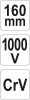 YATO Kliešte odizolovacie 160mm VDE (1000V) (YT-21160)