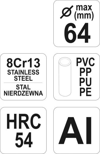 YATO Rezač trubiek 64 mm PVC (YT-2229)
