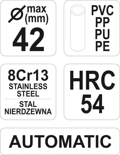 YATO Rezač trubiek 42 mm PVC (YT-2231)