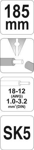 YATO Kliešte na sťahovanie izolácie 170mm (YT-2316)