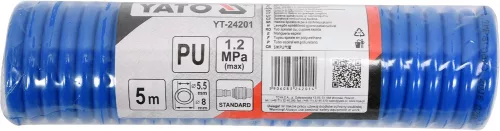 YATO Hadica vzduchová špirálová PU 5,5x8mm, 5m (YT-24201)
