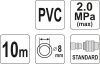 YATO Hadica vzduchová PVC 8mm, 10m (YT-24220)