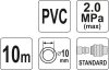 YATO Hadica vzduchová PVC 10mm, 10m (YT-24224)
