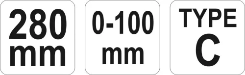 YATO Kliešte samosvorné upínacie typu C 280 mm (YT-2468) (YT-2468)